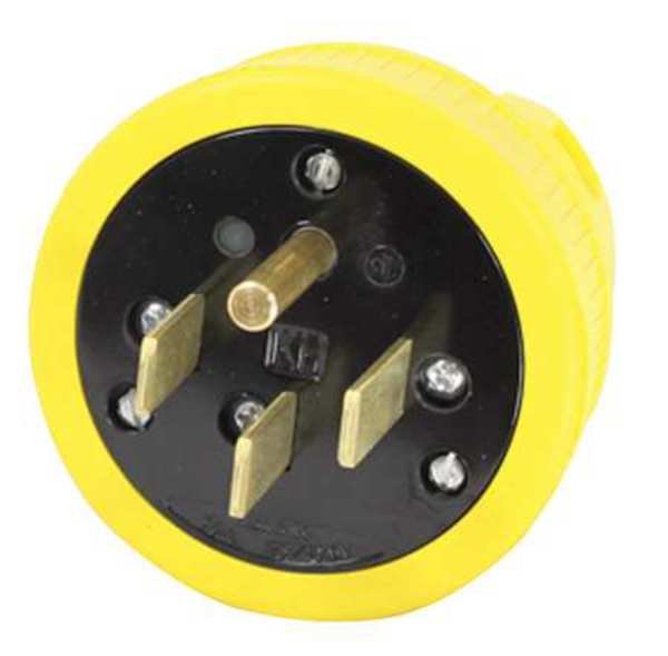 4 Wire Industrial Flip Seal Straight Plug 125/250VAC 50A, EnjoyTool Select, Mfr#: P1450DF