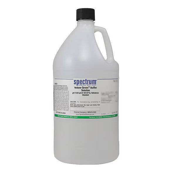 Bffr Sltn, Yellow, pH 7.00, Ref Std, 4L, Pls, Spectrum, Mfr#: B1168-4LTPL
