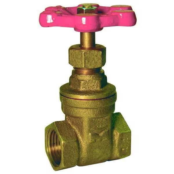 Gate Valve, Brass, 1-1/4 In, Brass, EnjoyTool Select, Mfr#: 6TWK1