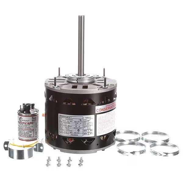 Motor, PSC, 3/4 HP, 1075 RPM, 115V, 48Y, Open, Century, Mfr#: FDL6002A