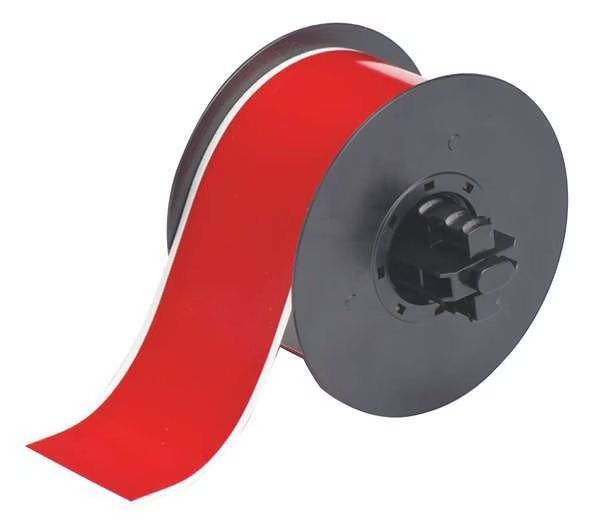 Tape, Red, Labels/Roll: Continuous, Brady, Mfr#: B30C-2250-595-RD