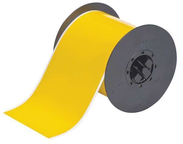 Tape, Yellow, Labels/Roll: Continuous, Brady, Mfr#: B30C-4000-549-YL