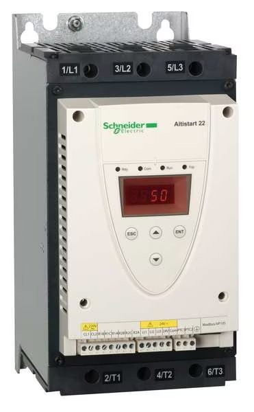 Soft Start, 208-600VAC, 88A, 3 Phase, Schneider Electric, Mfr#: ATS22D88S6U