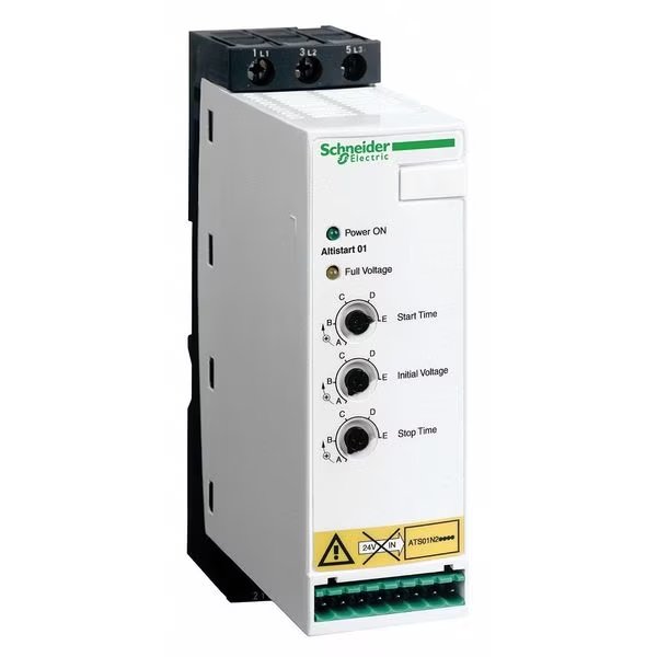 Soft Start, 440-480VAC, 32A, 3 Phase, Schneider Electric, Mfr#: ATS01N232RT