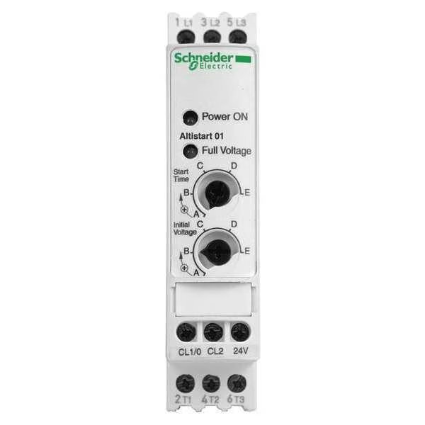 Soft Start, 110-460VAC, 6A, 1 or 3-Phase, Schneider Electric, Mfr#: ATS01N106FT
