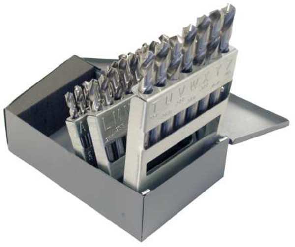 26PC 118° General Purpose Screw Machine Length Drill Set Chicago-Latrobe 157 Bright HSS A-Z, Chicago-Latrobe, Mfr#: 69901