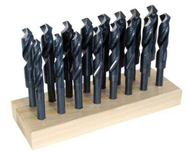 16PC 1/2 Reduced Shank Silver & Deming Drill Set Chicago-Latrobe 190 Steam Oxide HSS 17/32-1in, Chicago-Latrobe, Mfr#: 69890