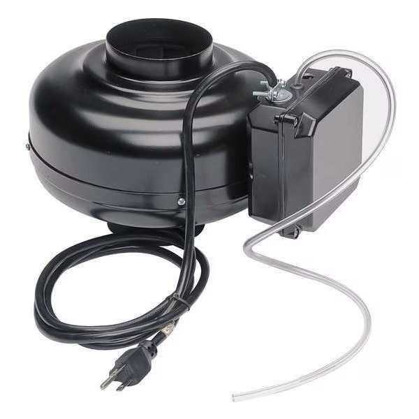 Dryer Booster Duct Fan, 115V, 9-1/2 Dia., Soler & Palau, Mfr#: PV-100XPS