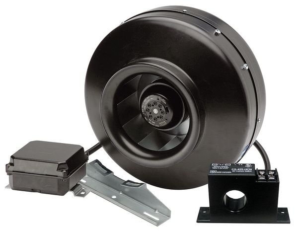 Dryer Booster Duct Fan, 115V, 9-1/2 Dia., Soler & Palau, Mfr#: DBF-100XC