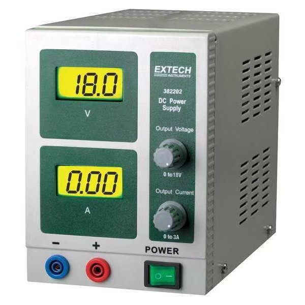 Digital Single Output DC Power Supply, Extech, Mfr#: 382202