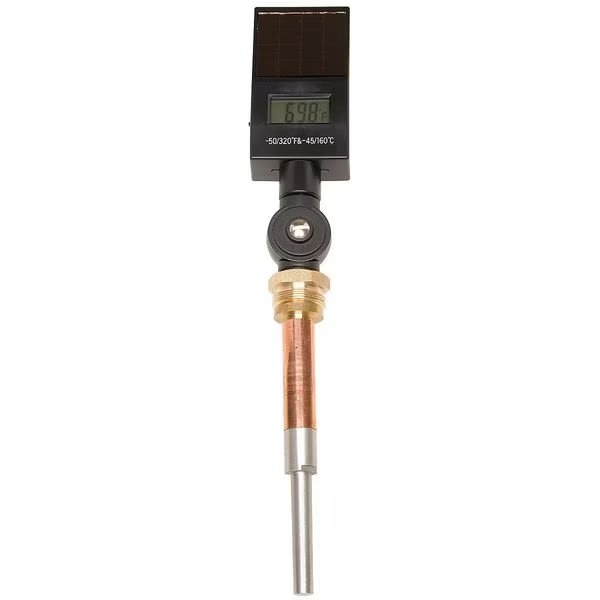 Digital Solar Powered Thermometer, -50 Degrees to 300 Degrees F, Stem Length: 6 in, EnjoyTool Select, Mfr#: 6CMZ3