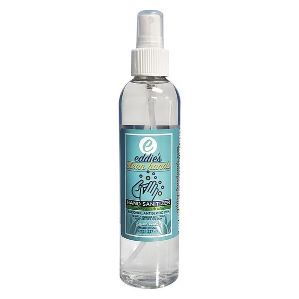 Hand Sanitizer, Size 8 oz., Eddies, Mfr#: ECHMUSS8OZ-1