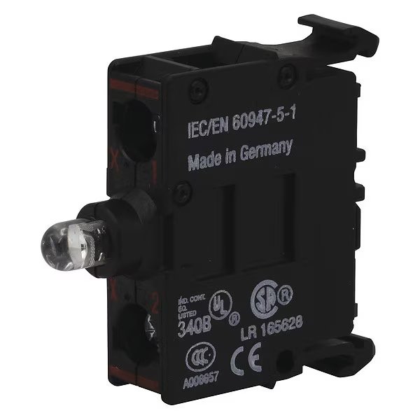 JoystickOperator, Illuminated, Yellow, 22mm, Eaton, Mfr#: M22-L-Y-W