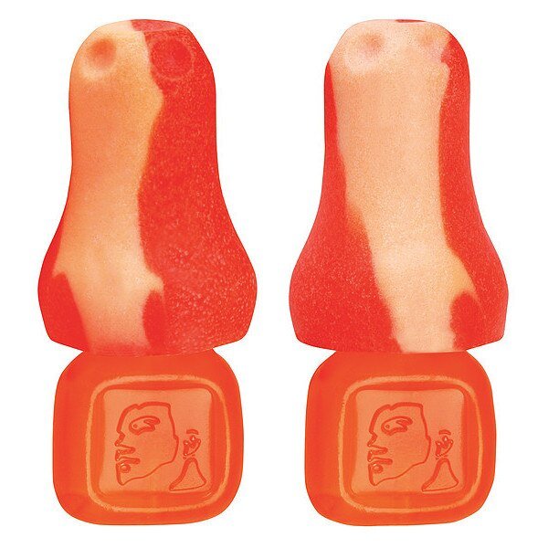 TrustFit Plus Reusable Foam Ear Plug, Bell Shape, 31 dB, Orange, 100 PK, Honeywell Howard Leight, Mfr#: TF-PLUS-1