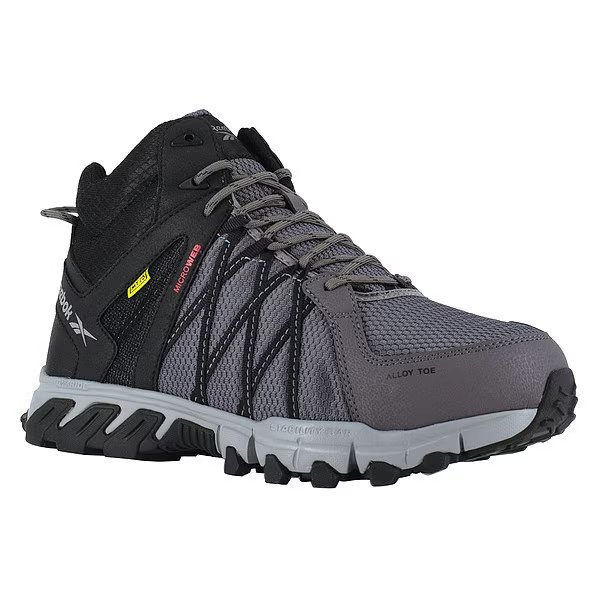 Athletic High-Top Shoe, M, 12, Gray, Reebok, Mfr#: RB3404