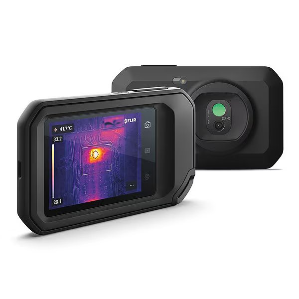 Compact Thermal Camera, 14 Degrees  to 122 Degrees F, Focus free Focus, Touchscreen Display, Flir, Mfr#: FLIR C3-X Wi-Fi