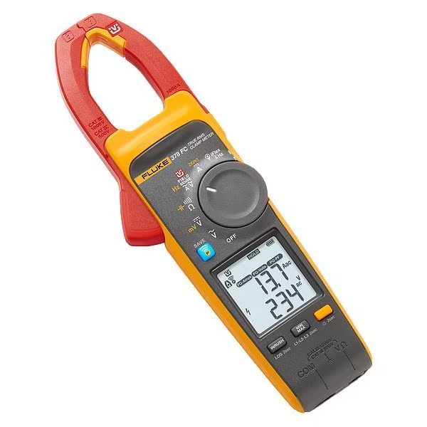 True-rmsAC/DC Clamp Meter, Backlit LCD, 1,000 A A, 1.3 in (33 mm) Jaw Capacity, Fluke, Mfr#: Fluke-378 FC