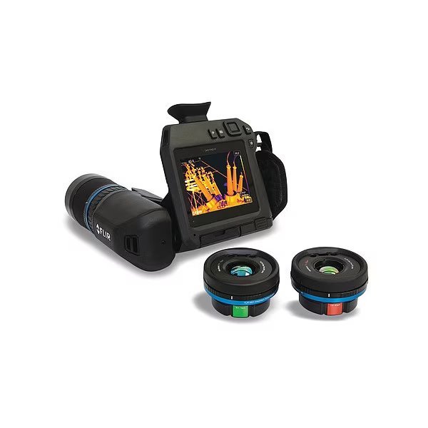 Gas Imaging Camera with Interchangeable Lens, Auto Focus, 4.0 in Touch Screen Color LCD Display, Flir, Mfr#: FLIR GF77-LR-6LR