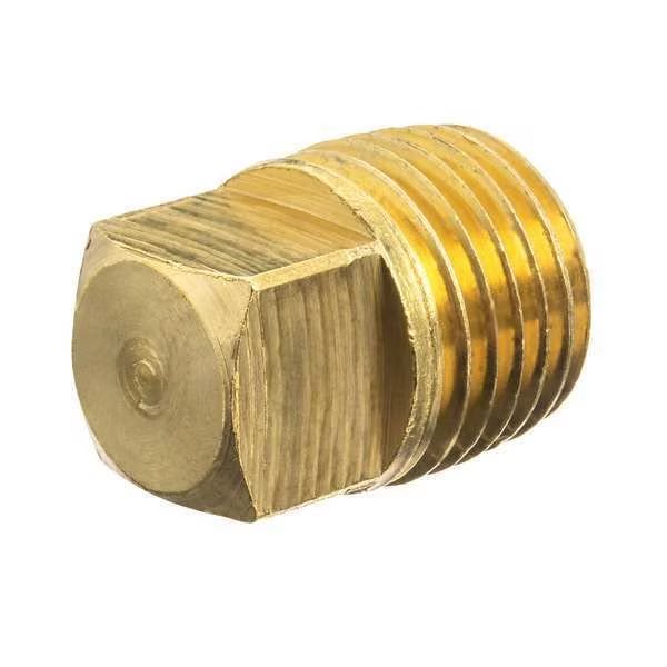 Brass Hollow Square Head Plug, Male NPT, EnjoyTool Select, Mfr#: ZUSA-PF-10607