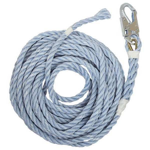 Vertical Lifeline, Blue, Steel Hardware, Falltech, Mfr#: 8149