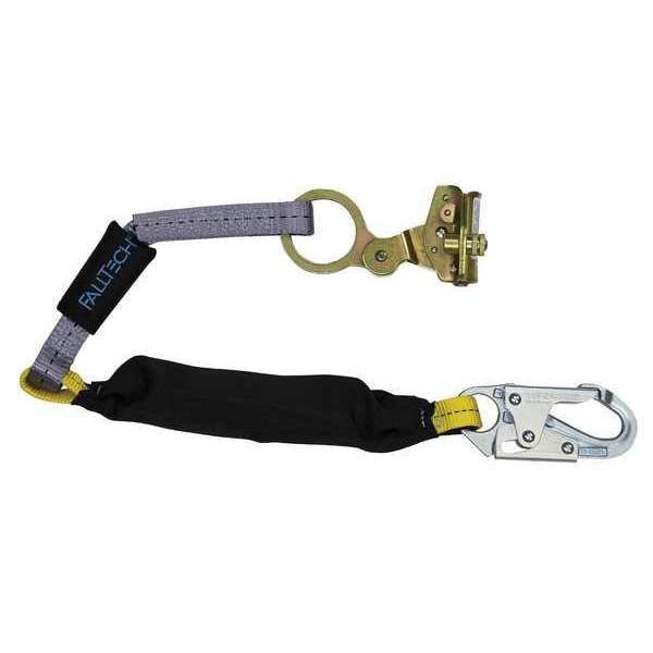 Rope Grab and Shock absorbing lanyard, Falltech, Mfr#: 8358LT