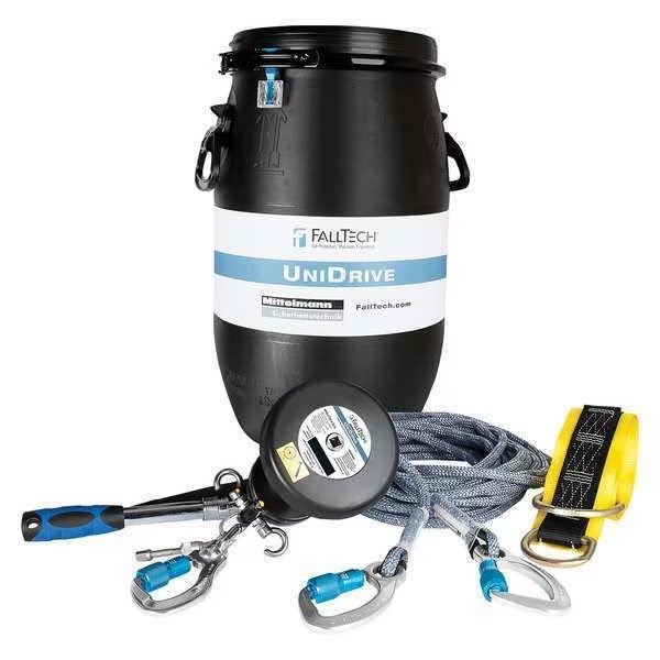 Decent Control, Al Carabiner, Black/Blue, Falltech, Mfr#: 6813150K