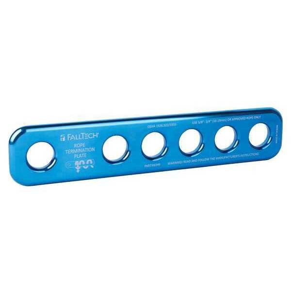 Rope Termination Plate, 10 in H, Blue, Falltech, Mfr#: 8349