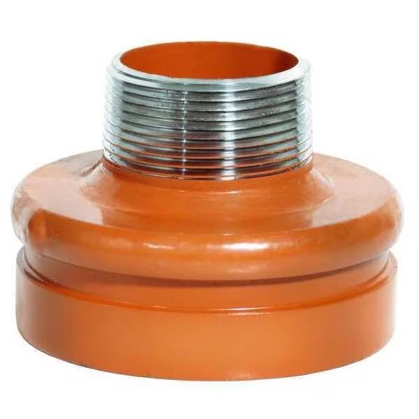 Threaded Reducer, Orange, 4 x 2 1/2 in, Gruvlok, Mfr#: 0390037174