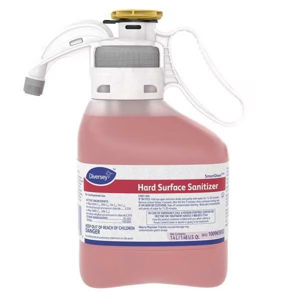 Sanitizer, Portion Measuring Bottle, Bland, 2 PK, Diversey, Mfr#: 100965932