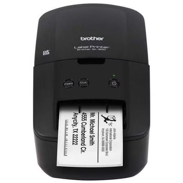 Desktop Printer, Single Color Printing, Brother, Mfr#: QL600