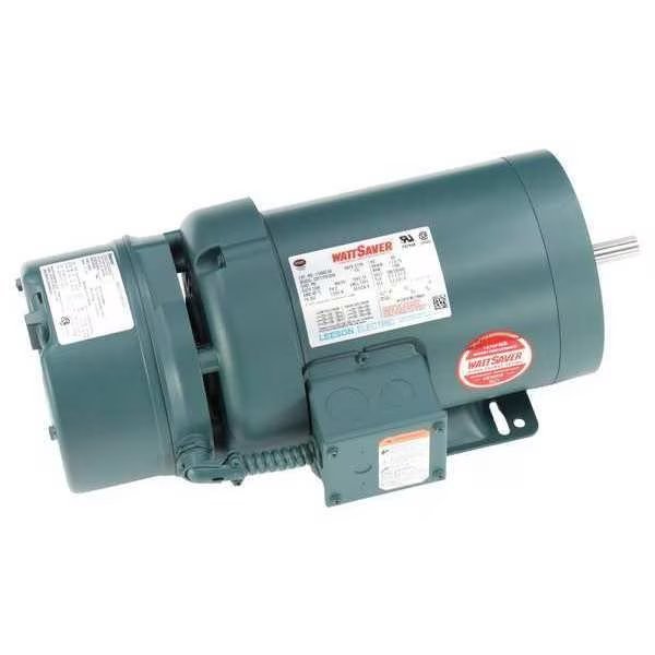 3-Phase Brake Motor, 1 HP, 56C Frame, 208-230/460V AC Voltage, 1,760 Nameplate RPM, Leeson, Mfr#: 119563.00