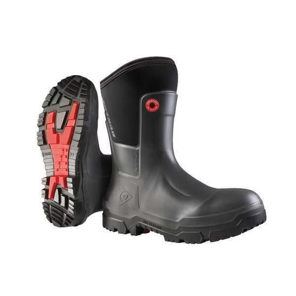Boots, Men's 12, Women's 14, Black, PR, Dunlop, Mfr#: OD60A93.CH