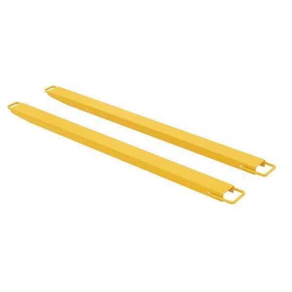 Fork Extension, Yellow, 4,000 lb, 4" W, PR, Vestil, Mfr#: FE-HS-4-72
