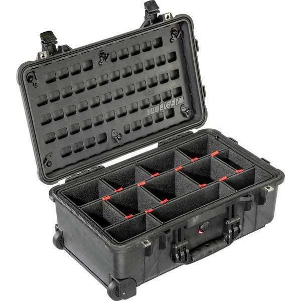Black MOLLE Panel, Black, Plastic, 13 in, Pelican, Mfr#: 015100-5200-110
