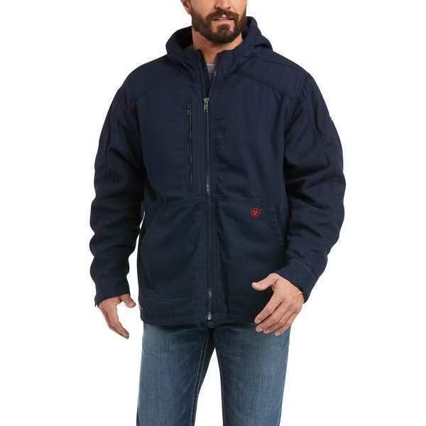 FR Stretch Canvas Jacket, Navy, M, Ariat, Mfr#: 10037640