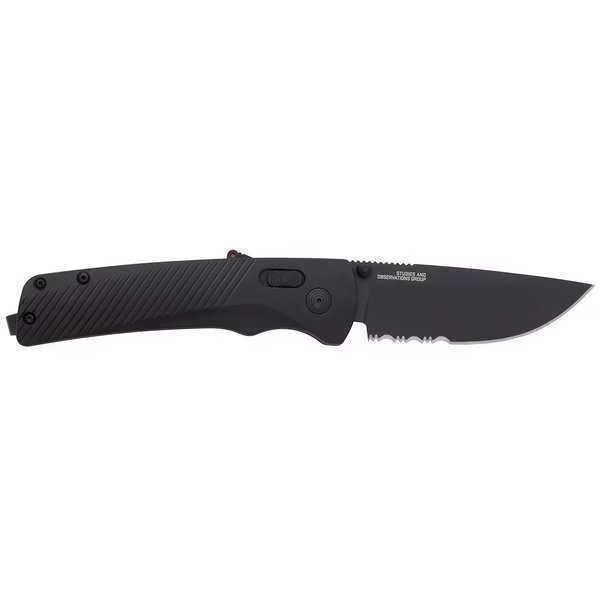 Folding Knives, Blackout, Steel, Serrated, Sog, Mfr#: 11-18-02-41