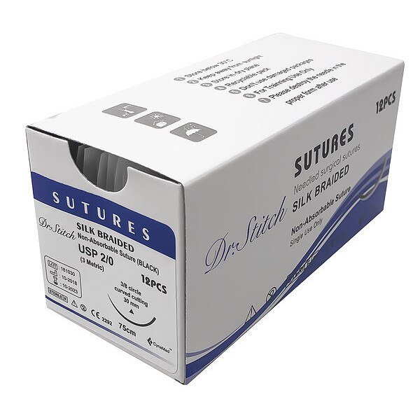 Training Sutures with Thread, Silk, 2/0, Dr.Stitch, Mfr#: DS-0001