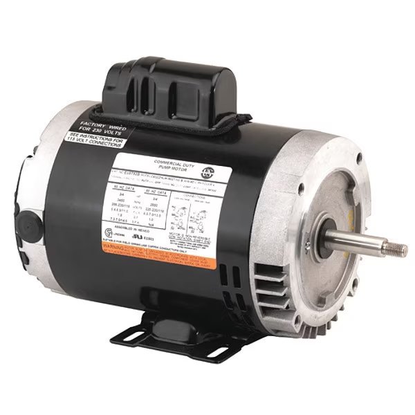 Motor, 1-1/2HP, 3450,2850RPM, 60, 50HZ, 56HZ, U.S. Motors, Mfr#: EC1502