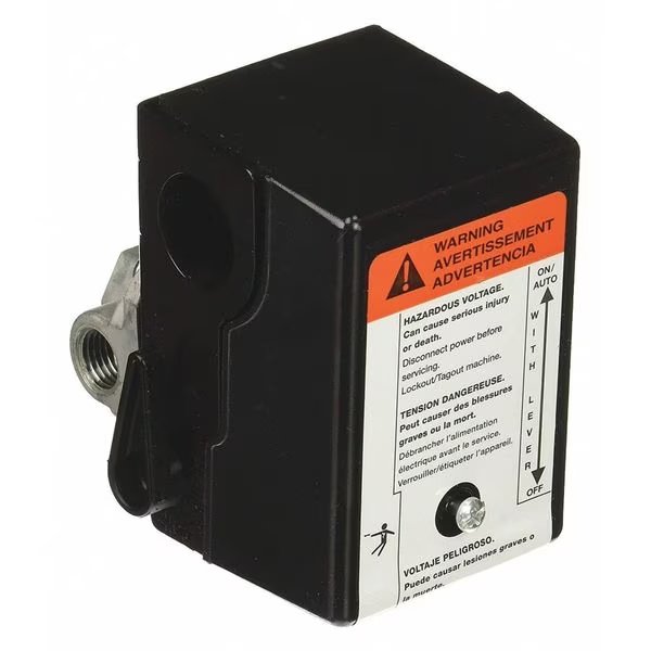 Pressure Switch, 5 HP, Single Phase, Ingersoll-Rand, Mfr#: 23474653