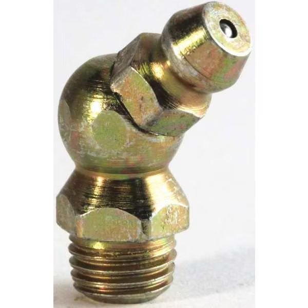 Grease Fttng Zerk, 45 deg, 8mmx1 Tapr Thrd, Heritage, Mfr#: L2104