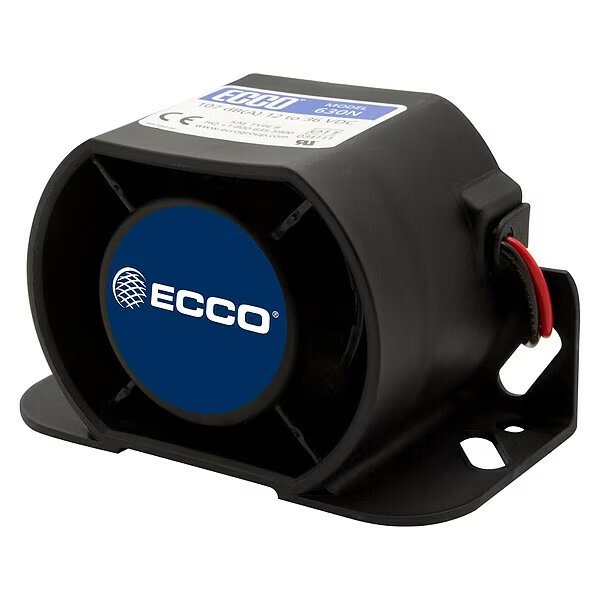 Back Up Alarm, 107dB, 3 In. H, Ecco, Mfr#: 630N