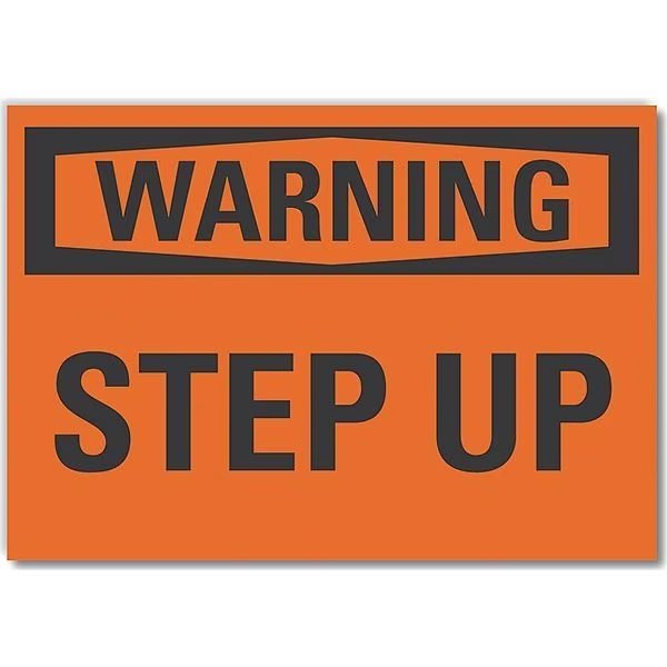 Warning Sign, 7 in H, 10 in W, Non-PVC Polymer, Vertical Rectangle, English, LCU6-0072-ED_10x7, Lyle, Mfr#: LCU6-0072-ED_10x7