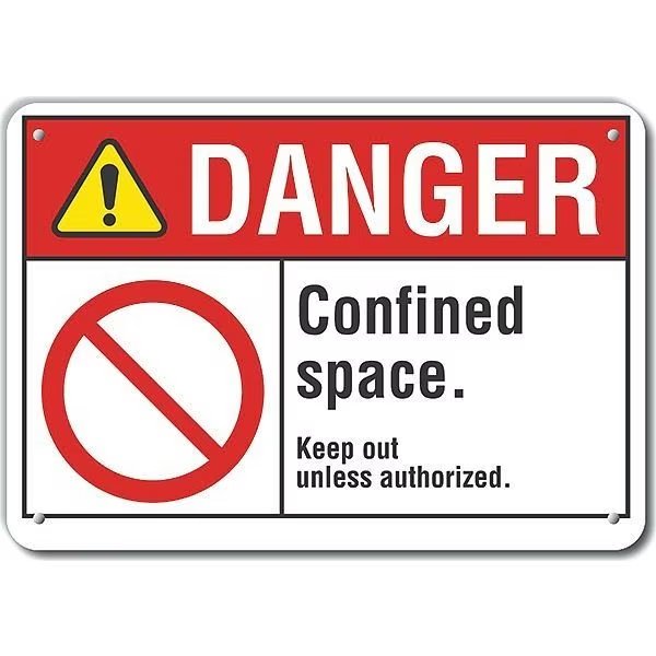 Alum Danger Confined Space, 14