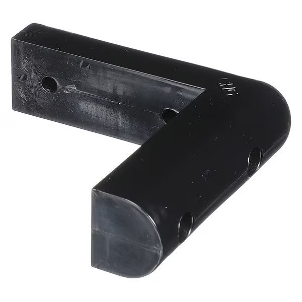 Black Rubber Corner Bumper, Square E, Component Hardware, Mfr#: C60-1030-B