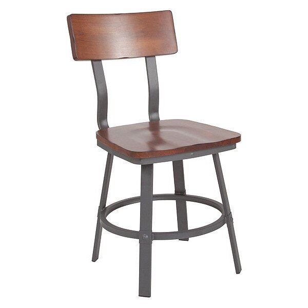 Restaurant Chair, 16-1/4 in W 22-1/4" L 33-1/2" H, Flint Series, Flash Furniture, Mfr#: XU-DG-60582-GG