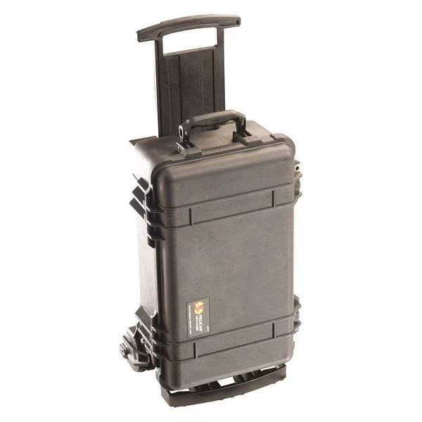 Black Rolling Case, 23.55"L x 14.36"W x 10.62"D, Pelican, Mfr#: 1510M