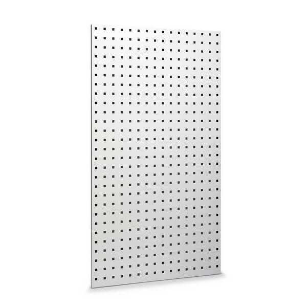 (2) 24 In. W x 42-1/2 In. H White Epoxy 18-Gauge Steel Square Hole Pegboards Mounting Hardware, Triton Products, Mfr#: LB2-W