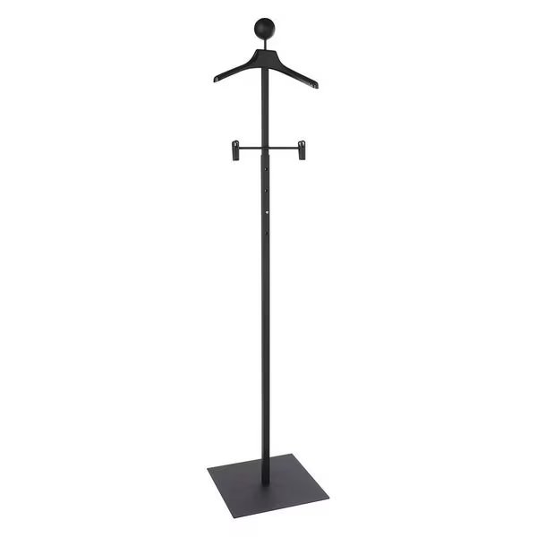 Mondo Mannequins Adjustable Floor Standing Black Costumer w/Hangers, Econoco, Mfr#: MAPF4/MAB