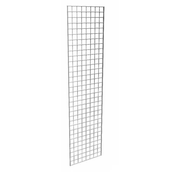Wire Grid Panel 2 ft. x 8 ft., Chrome, 3PK, Econoco, Mfr#: P3GW28