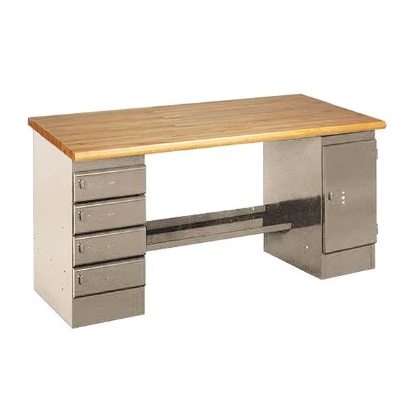 Pedestal Bench, PY, Equipto, Mfr#: 255-5W-PY